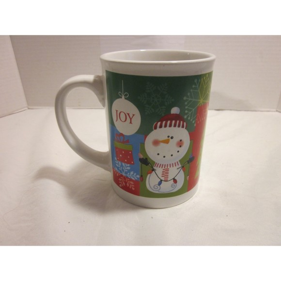 Jumbo Christmas Holiday Coffee Tea Mug Santa Tree Noel Joy Snowman Candy-cane - Picture 1 of 5
